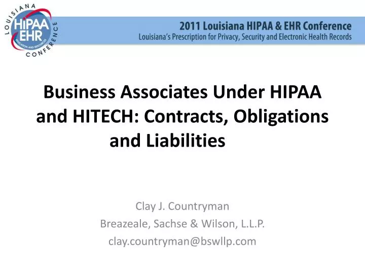 business associates under hipaa and hitech contracts obligations and liabilities