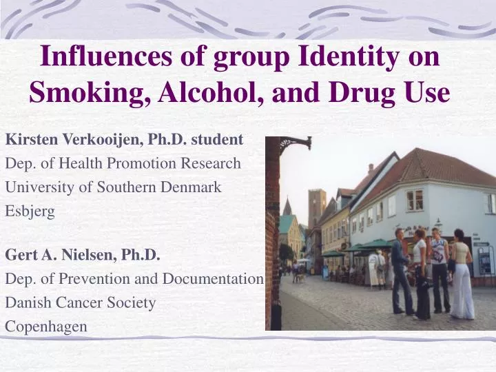 influences of group identity on smoking alcohol and drug use