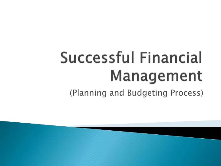 successful financial management