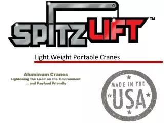 Light Weight Portable Cranes
