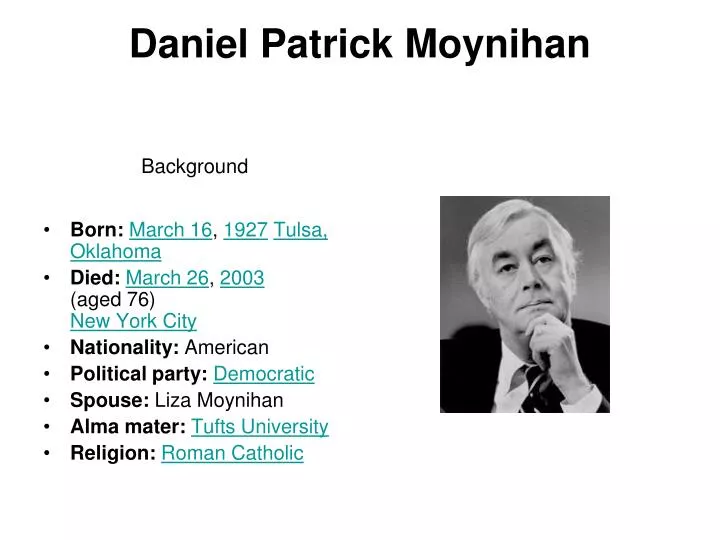 daniel patrick moynihan