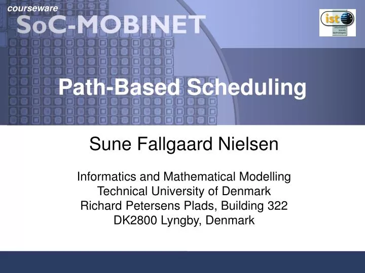 path based scheduling