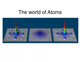 The world of Atoms