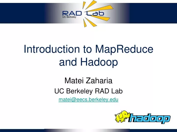 introduction to mapreduce and hadoop