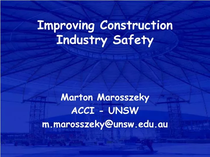 improving construction industry safety