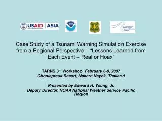 Case Study of a Tsunami Warning Simulation Exercise from a Regional Perspective – “Lessons Learned from Each Event – Rea
