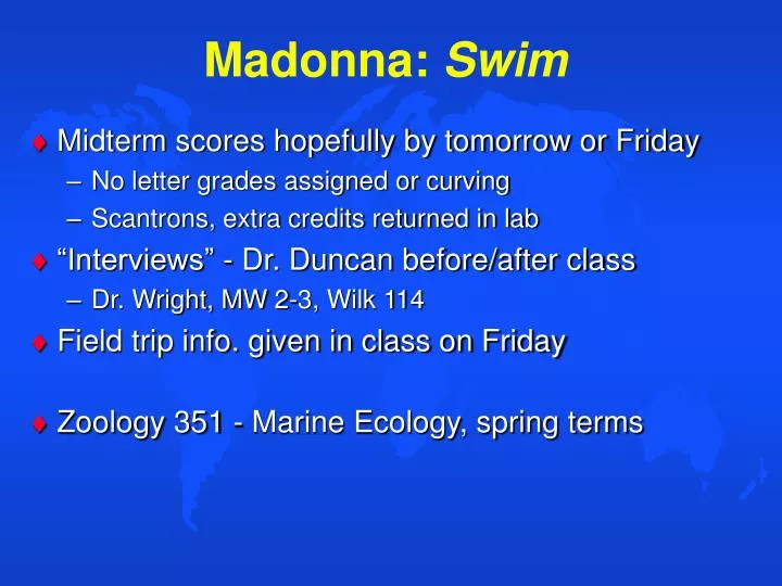 madonna swim