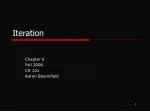 Iteration - slide 1