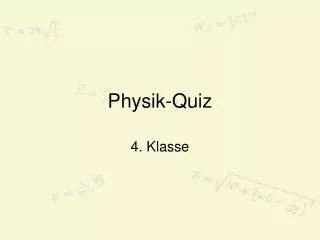 Physik-Quiz