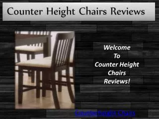 Counterheight Chairs