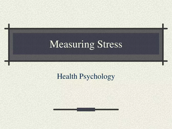measuring stress