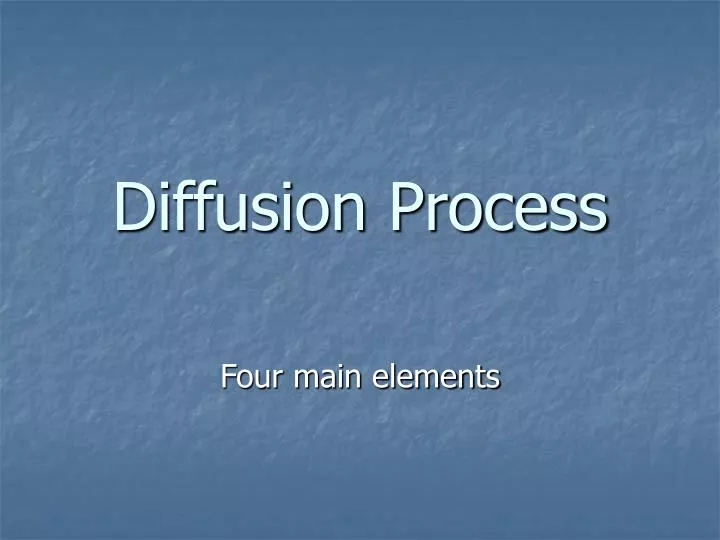 diffusion process