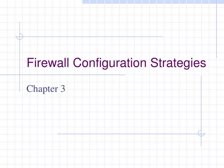 firewall configuration strategies