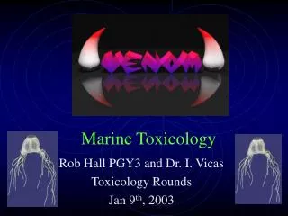 Marine Toxicology
