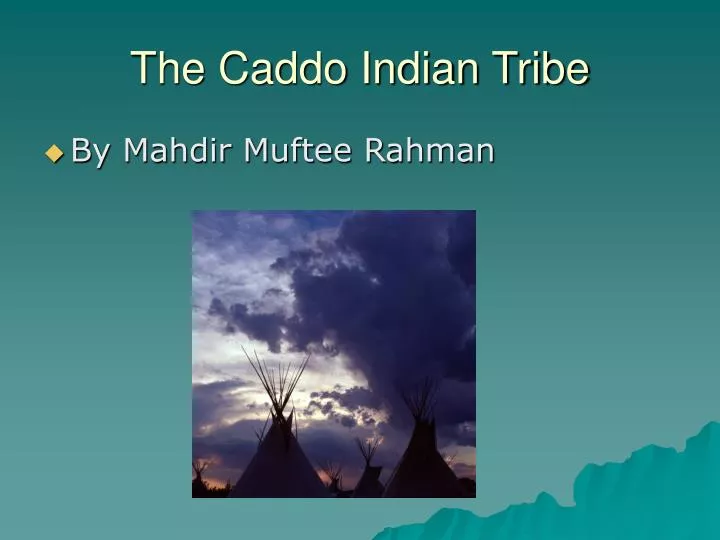 the caddo indian tribe