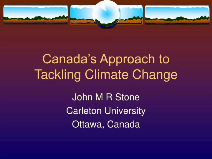 canada s approach to tackling climate change
