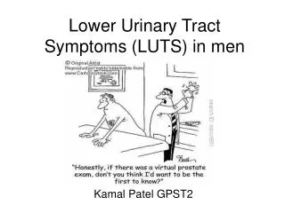 Lower Urinary Tract Symptoms (LUTS) in men