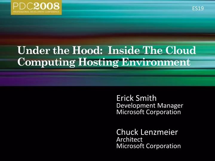 under the hood inside t he cloud computing hosting environment