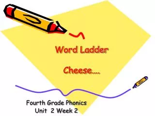 Word Ladder Cheese….