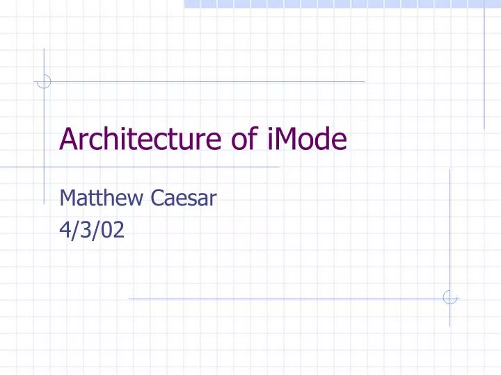 architecture of imode