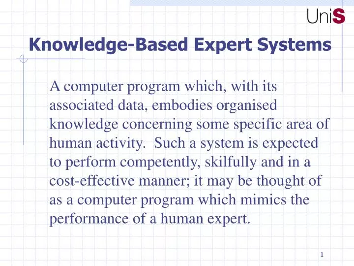 knowledge based expert systems