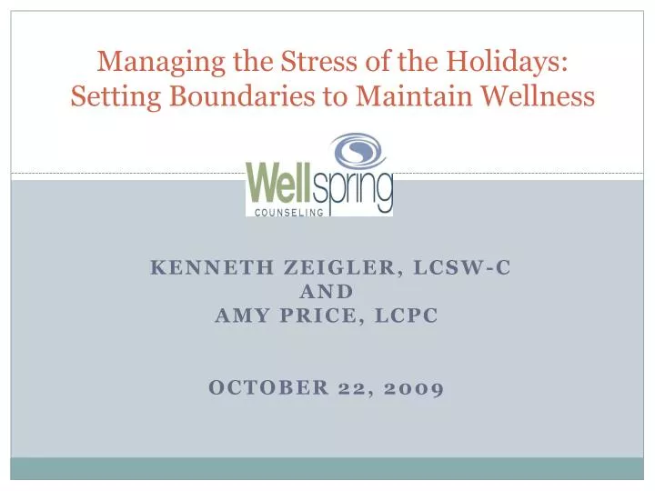 managing the stress of the holidays setting boundaries to maintain wellness