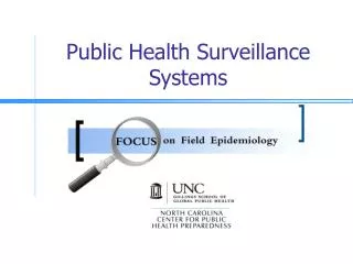 Public Health Surveillance Systems