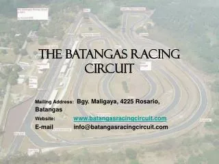 The BATANGAS RACING CIRCUIT