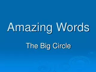 amazing words
