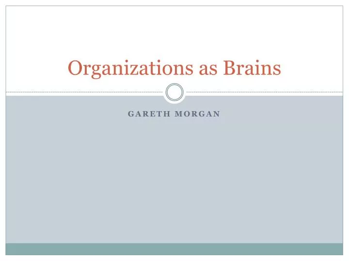 organizations as brains