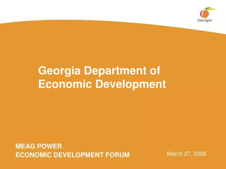 georgia department of economic development