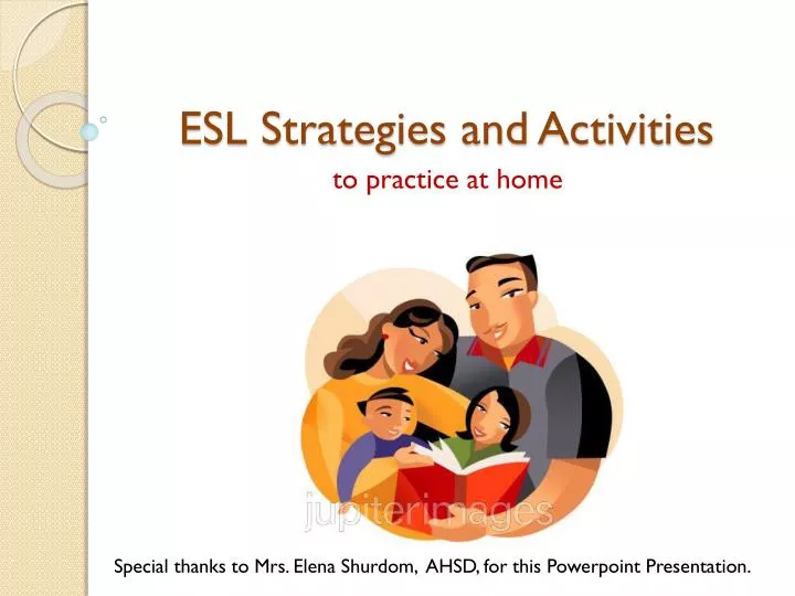 esl strategies and activities