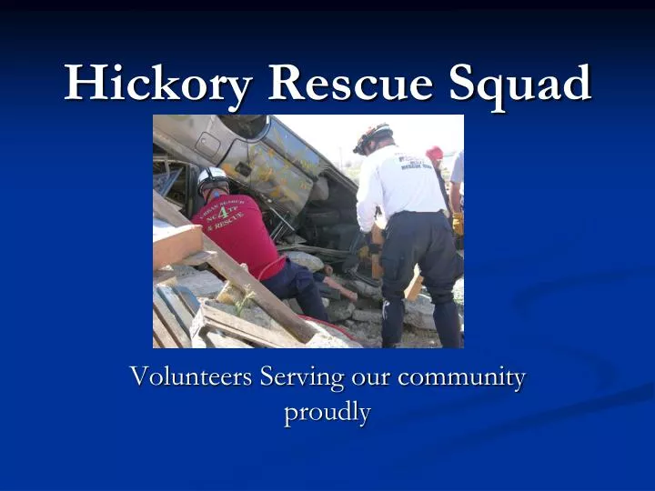 hickory rescue squad