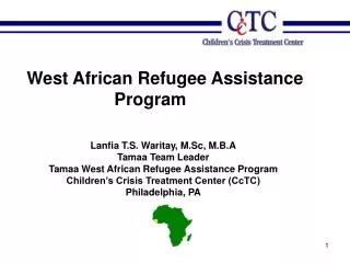 West African Refugee Assistance Program
