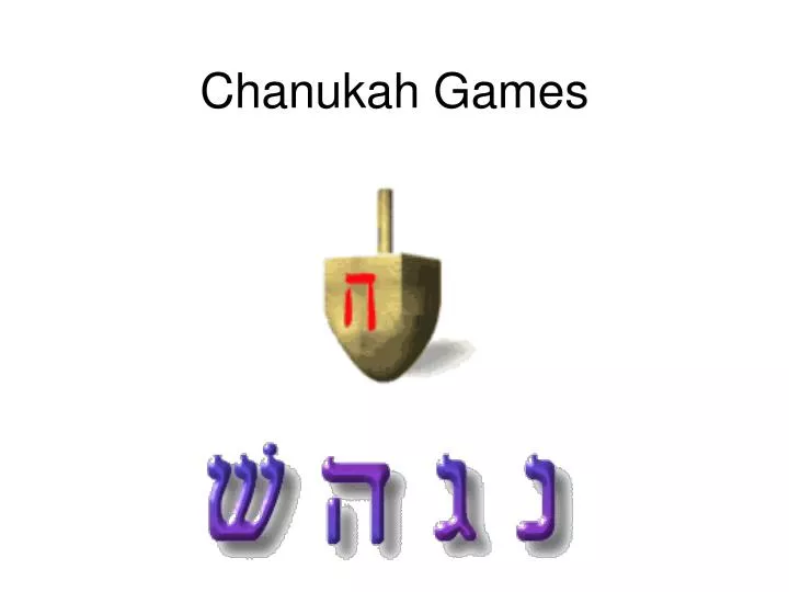 chanukah games