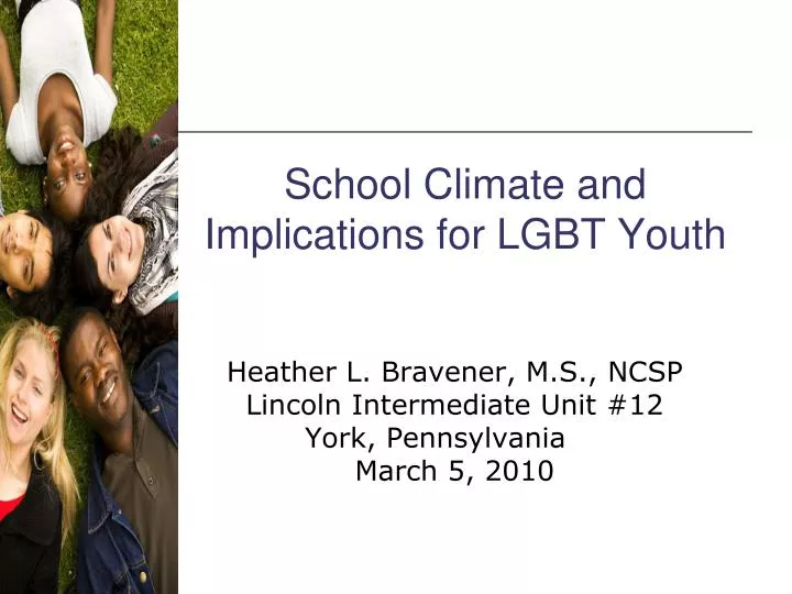 school climate and implications for lgbt youth