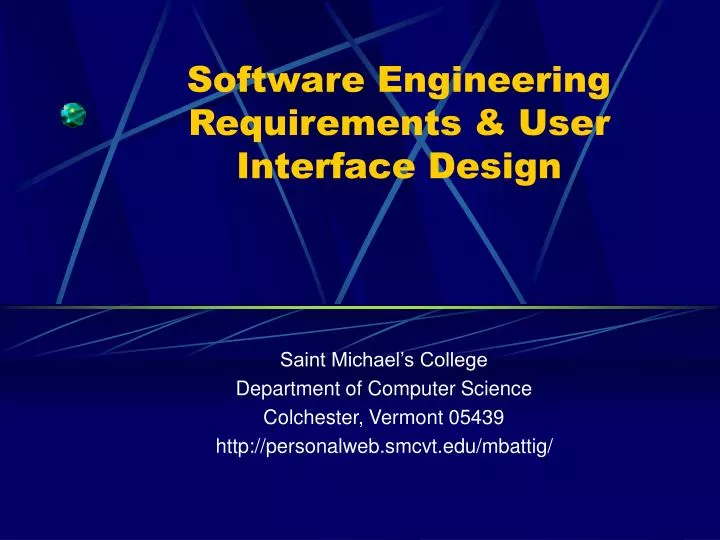 software engineering requirements user interface design