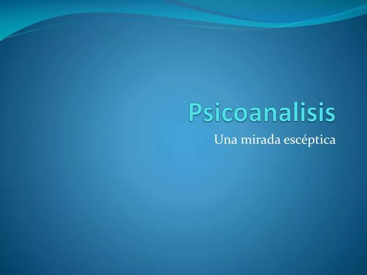 p sicoanalisis