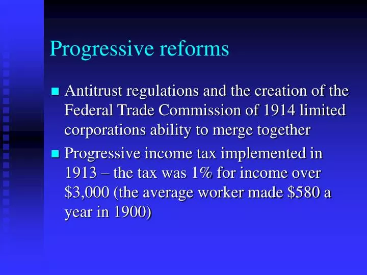 progressive reforms