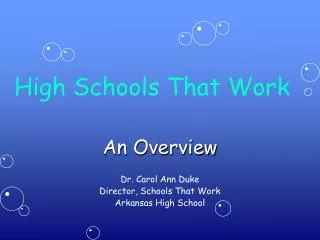 High Schools That Work