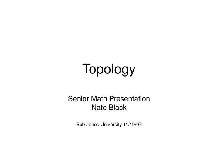 topology