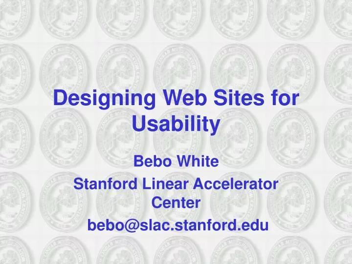 designing web sites for usability