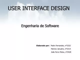 user interface design