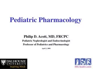 Pediatric Pharmacology