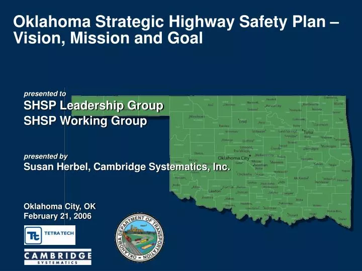 oklahoma strategic highway safety plan vision mission and goal