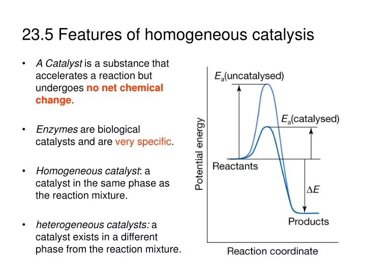 23 5 features of homogeneous catalysis