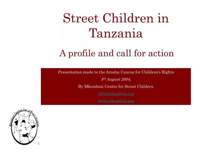street children in tanzania
