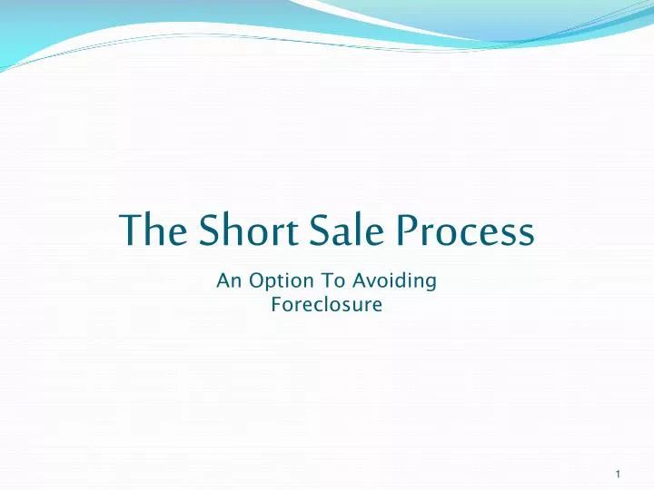 the short sale process an option to avoiding foreclosure