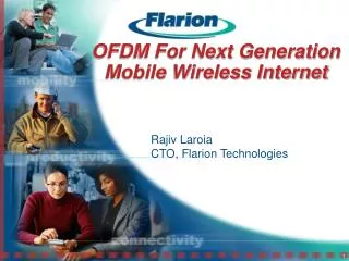 OFDM For Next Generation Mobile Wireless Internet