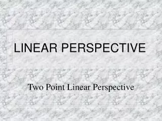 linear perspective
